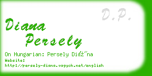 diana persely business card